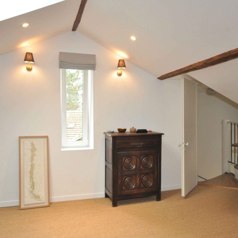 Rénovation dans un esprit vintage de maison de maitre de 150m² à Lyon ; aménagement des combles - PK intérieur, architecte d'intérieur