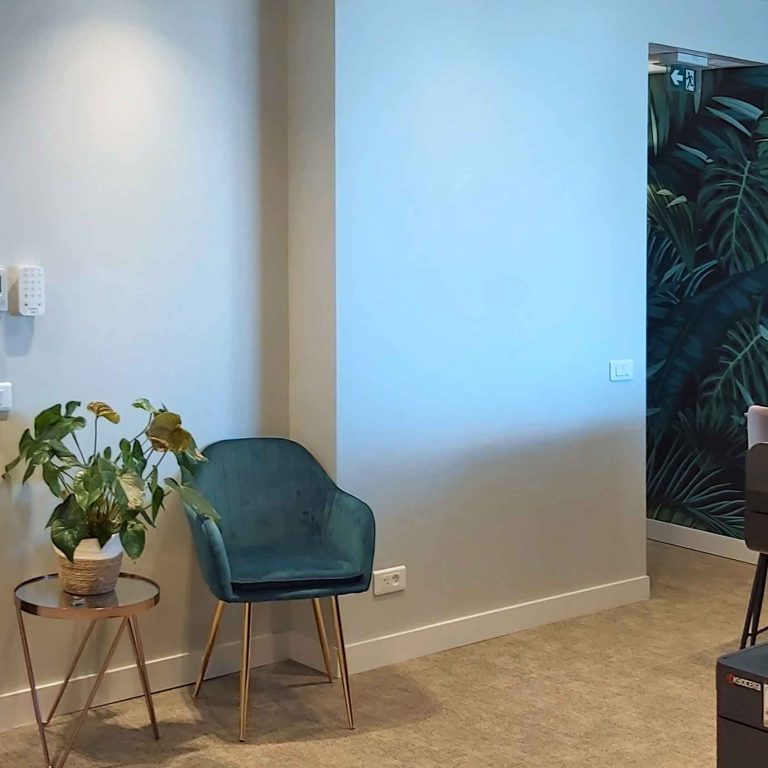 Aménagement et agencement de cabinet d'avocats à Lyon ; vue entrée - PK intérieur, architecte d'intérieur